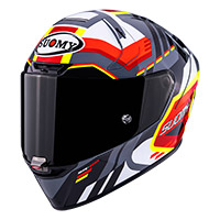 Suomy Sr-gp Evo Infrared Helmet White Black Red