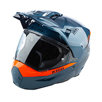 Casco Klim X1 Alpha Petrol Arancio