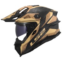 Casque LS2 MX707 Explorer Evo Nivra sable mat