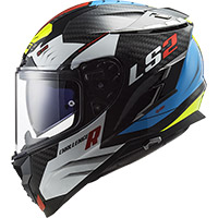 Ls2FF327チャレンジャーカーボンスポーティヘルメットホワイト