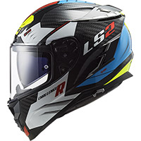 Casco LS2 FF327 Challenger Carbon Sporty blanco