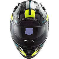 Casco Ls2 FF327 Challenger Carbon Thorn HV gelb - 3