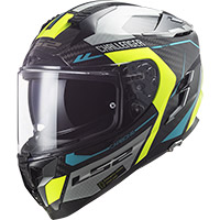 Casco Ls2 FF327 Challenger Carbon Thorn HV gelb