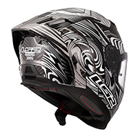 LS2 FF807 Dragon Carbon Enthum Helm grau - 3