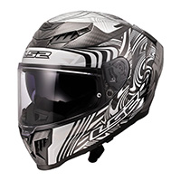 Ls2 Ff807 Dragon Carbon Enthum Helmet Grey