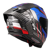 Ls2 Ff807 Dragon Carbon Trax Helmet Blue