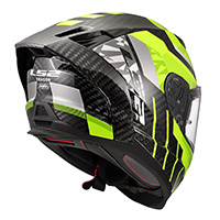 Ls2 Ff807 Dragon Carbon Trax Helmet Yellow