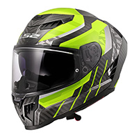 Ls2 Ff807 Dragon Carbon Trax Helmet Yellow