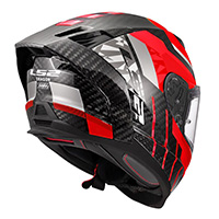 Ls2 Ff807 Dragon Carbon Trax Helmet Red