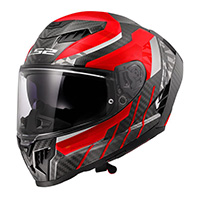 Ls2 Ff807 Dragon Carbon Trax Helmet Red