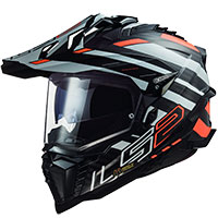 Ls2 Mx701 Explorer Carbon Edge Helmet Orange