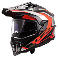 Ls2 Mx701 Explorer Carbon Frontier 2 Helmet Orange