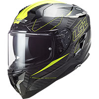 Casco Ls2 Ff327 Challenger Carbon Fold Giallo
