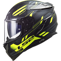 Casco LS2 FF327 Challenger Spin negro hv amarillo - 2