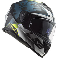 Ls2 Ff800 Storm Sprinter Helmet Silver Cobalt