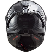 LS2 FF805 Thunder Carbon Solid 06 Helm schwarz - 3