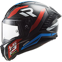 Casco Ls2 Ff805 Thunder Carbon Supra 06 Rosso Blu - img 2