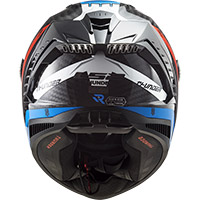 LS2 FF805 Thunder Carbon Supra 06 Helm rot blau - 4