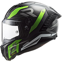 Casco LS2 FF805 Thunder Carbon Supra verde blanco - 3