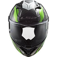 LS2 FF805 Thunder Carbon Supra Helm grün weiß - 4