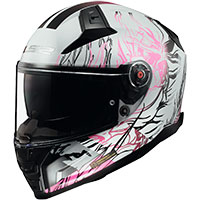 Casque Ls2 Ff811 Vector 2 Darflo Blanc Rose