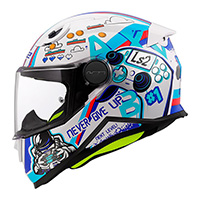 Casco Ls2 Of812 Kid Next Level Bianco