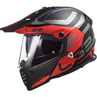 Ls2 Mx436 Pioneer Evo Adventurer Nero Opaco Rosso