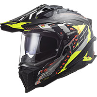 LS2 MX701 Explorer Carbon Extend Helm gelb matt