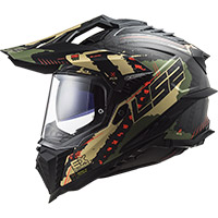 Ls2 Mx701 Explorer Carbon Extend Helmet Green Matt