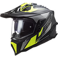 Casque Ls2 Mx701 Explorer Carbon Focus Jaune