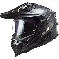Ls2 Mx701 Explorer Carbon Solid Helmet Black