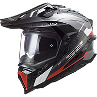 Casco Ls2 Mx701 Explorer Carbon Frontier Rosso