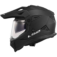 Casco LS2 MX702 Pioneer 2 Solid negro opaco