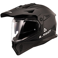 Casco LS2 MX702 Pioneer 2 Solid negro opaco