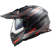 Ls2 Mx436 Pioneer Evo Knight Titanium Orange Fluo