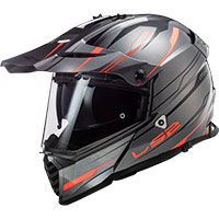 Ls2 Mx436 Pioneer Evo Knight Titanium Orange Fluo