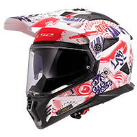 Ls2 Mx702 Pioneer 2 Fantasy Helmet White Matt