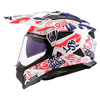 Ls2 Mx702 Pioneer 2 Fantasy Helmet White Matt