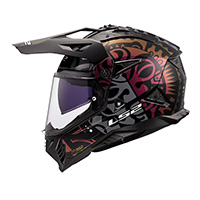 Ls2 Mx702 Pioneer 2 Rangi Helmet Black