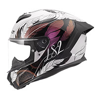 Casco LS2 FF820 Rapid 3 Boho blanco negro rosa