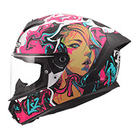 LS2 FF820 ラピッド 3 サイバーグ ヘルメット パープル シアン マット