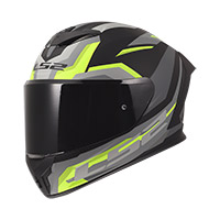 Casco LS2 FF820 Rapid 3 Hyper nero giallo opaco