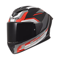 Casco LS2 FF820 Rapid 3 Hyper nero rosso opaco