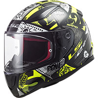 Ls2 Rapid Mini Ff353j Vignette Bimbo Nero Giallo