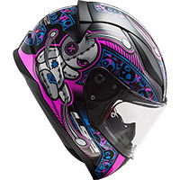 Ls2 Rapid Mini Ff353j Voodoo Black Pink Fluo Kid