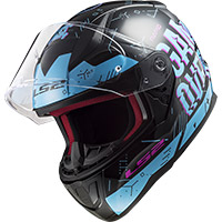 Ls2 Ff353 Rapid Player Helmet Black Sky Blue