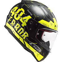 Casco Ls2 Ff353 Rapid Player Hv Giallo Nero - img 2