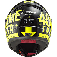 Casque LS2 FF353 Rapid Player hv jaune noir - 4