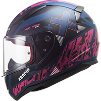 Casco Ls2 Ff353 Rapid Xtreet Blu Opaco Viola