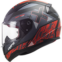 LS2 FF353 Rapid XTreet Helm schwarz matt rot - 3